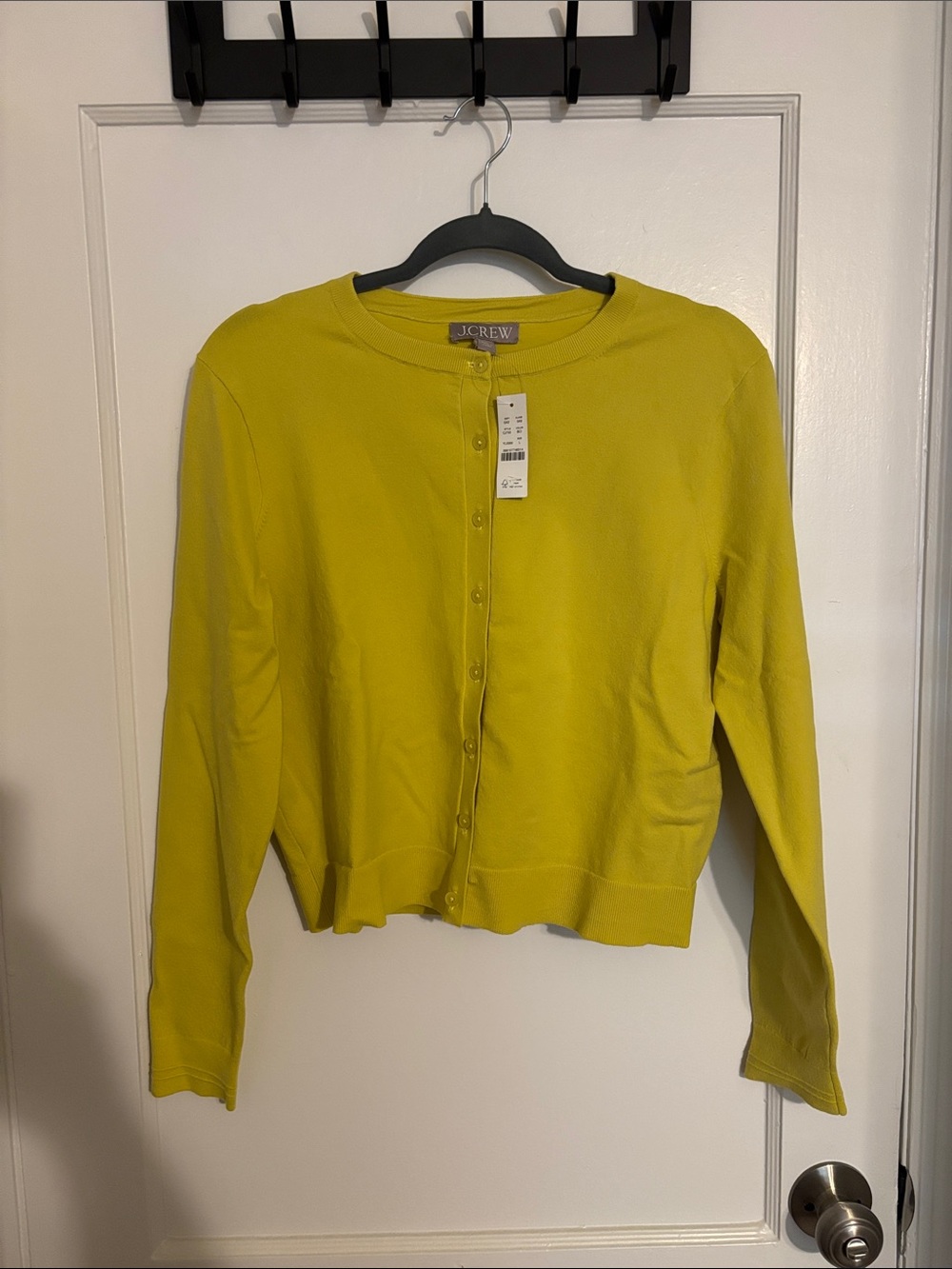 J. Crew Bright Yellow Button-Front Cardigan